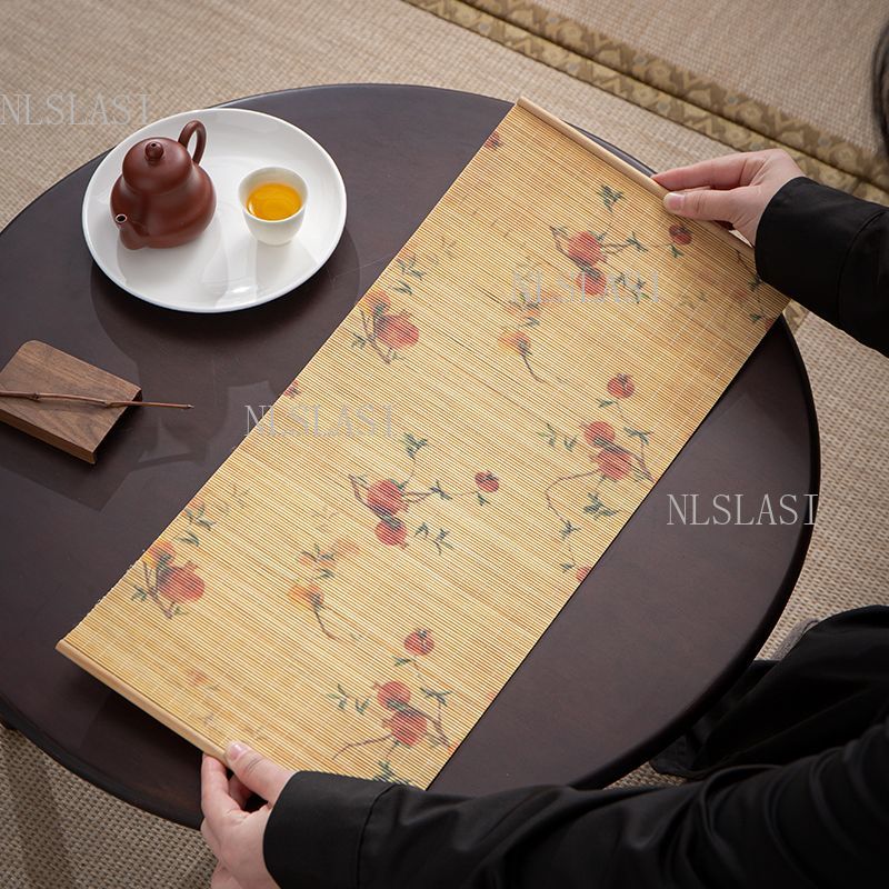 Taplak Meja Bambu dengan Motif - Table Runner ulasan dan harga