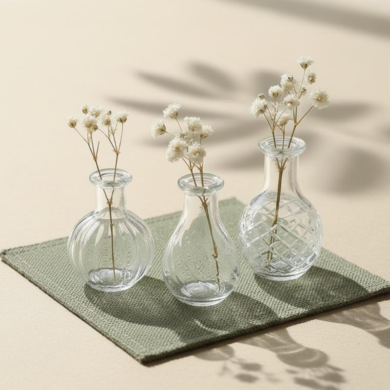 { # } 1 buah Vas Kaca Miniatur - Vase Decor ulasan dan harga