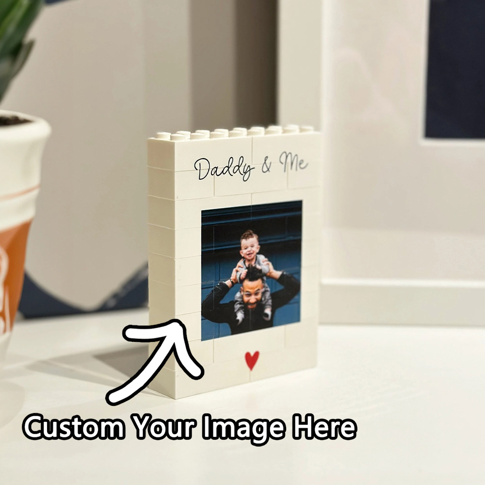 Hadiah Foto Blok Bangunan Ayah - Picture Frame ulasan dan harga