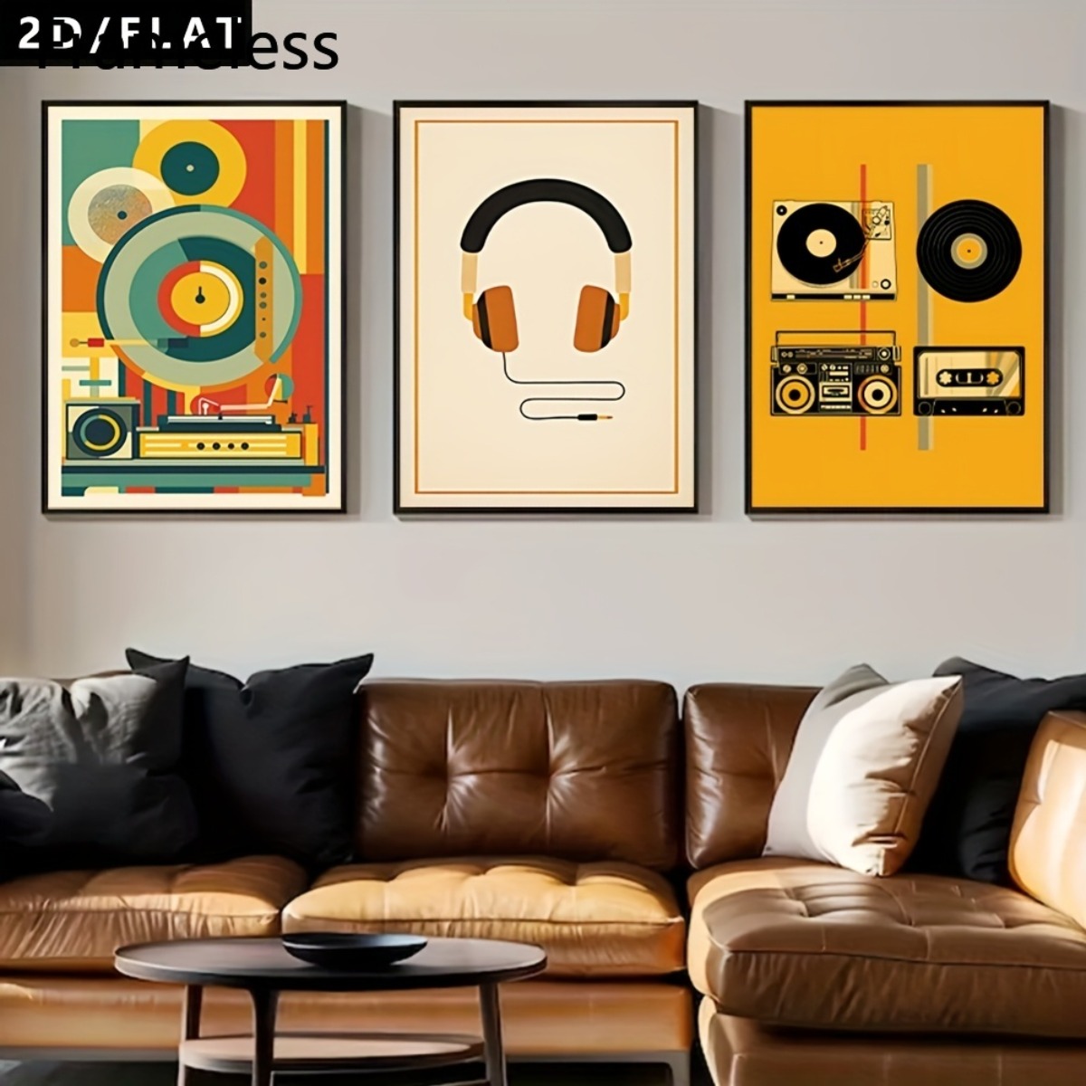 (Tanpa Bingkai, 3 Buah) – Post - Abstract Canvas Set ulasan dan harga