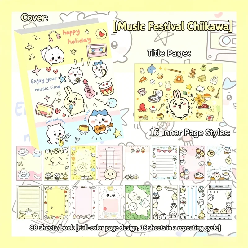 Buku Catatan Chiikawa yang Luc - Wall Sticker ulasan dan harga