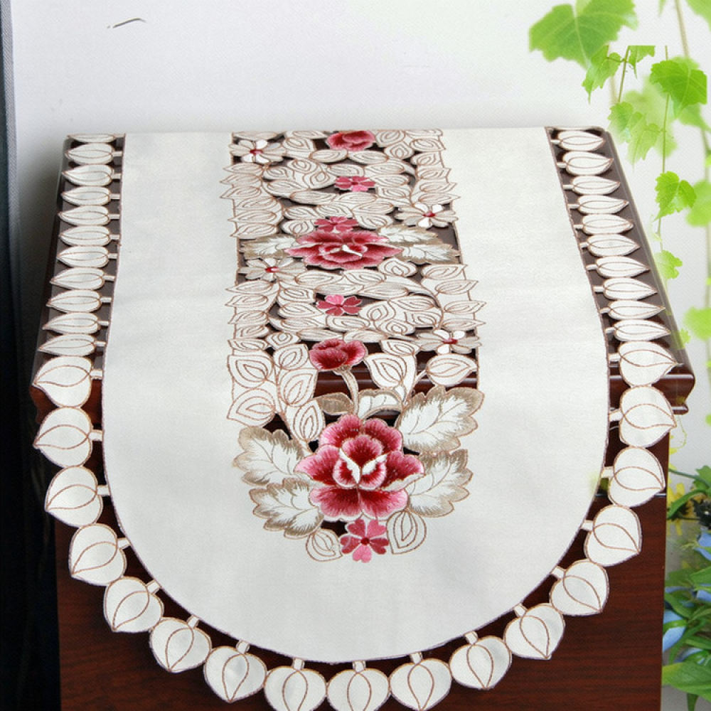 Taplak Meja Bordir Motif Bunga - Table Runner ulasan dan harga