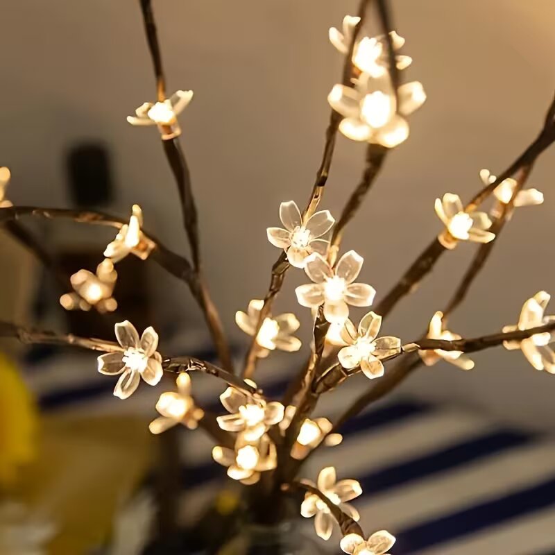 1/2 Buah 20LED Lampu Cabang Po - Vase Decor ulasan dan harga