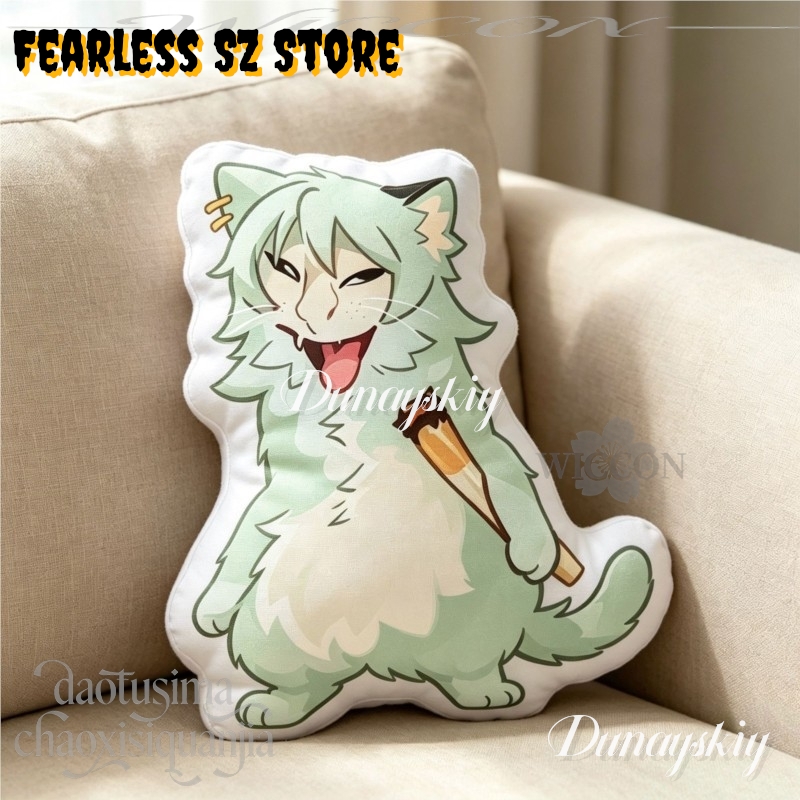 Boneka Kucing Perokok Rokok Ve - Throw Pillow ulasan dan harga