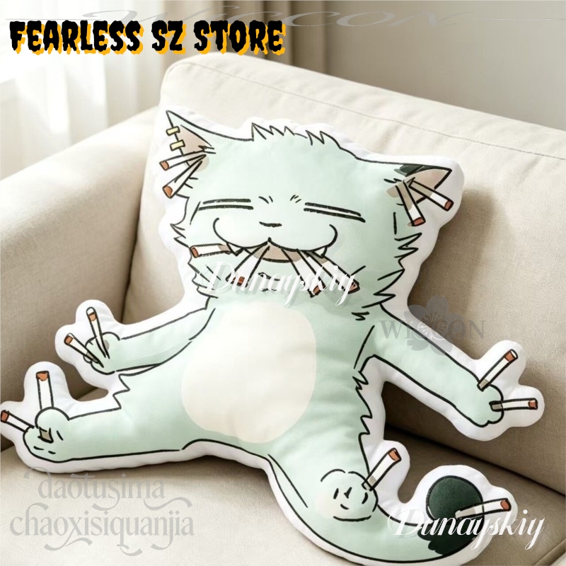 Boneka Kucing Perokok Rokok Ve - Throw Pillow ulasan dan harga