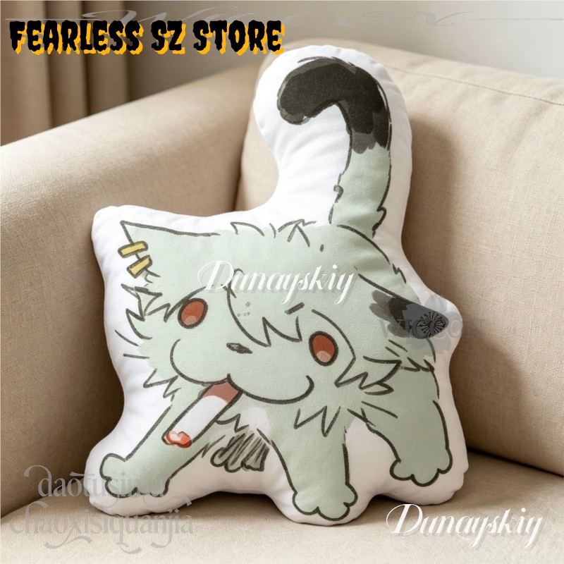 Boneka Kucing Perokok Rokok Ve - Throw Pillow ulasan dan harga